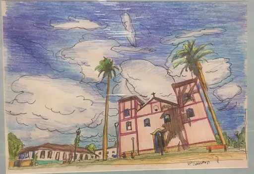 Imagem ilustrativa da imagem Mário Pirata expõe desenhos sobre paisagens bucólicas goianas
