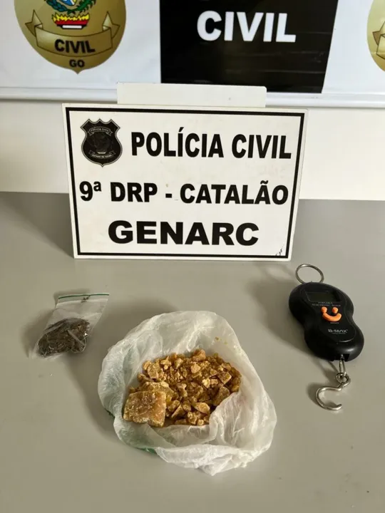Imagem ilustrativa da imagem Polícia Civil prende dupla por tráfico de drogas, em Catalão