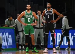 Imagem ilustrativa da imagem Boston Celtics vence Brooklyn Nets e disparam na NBA
