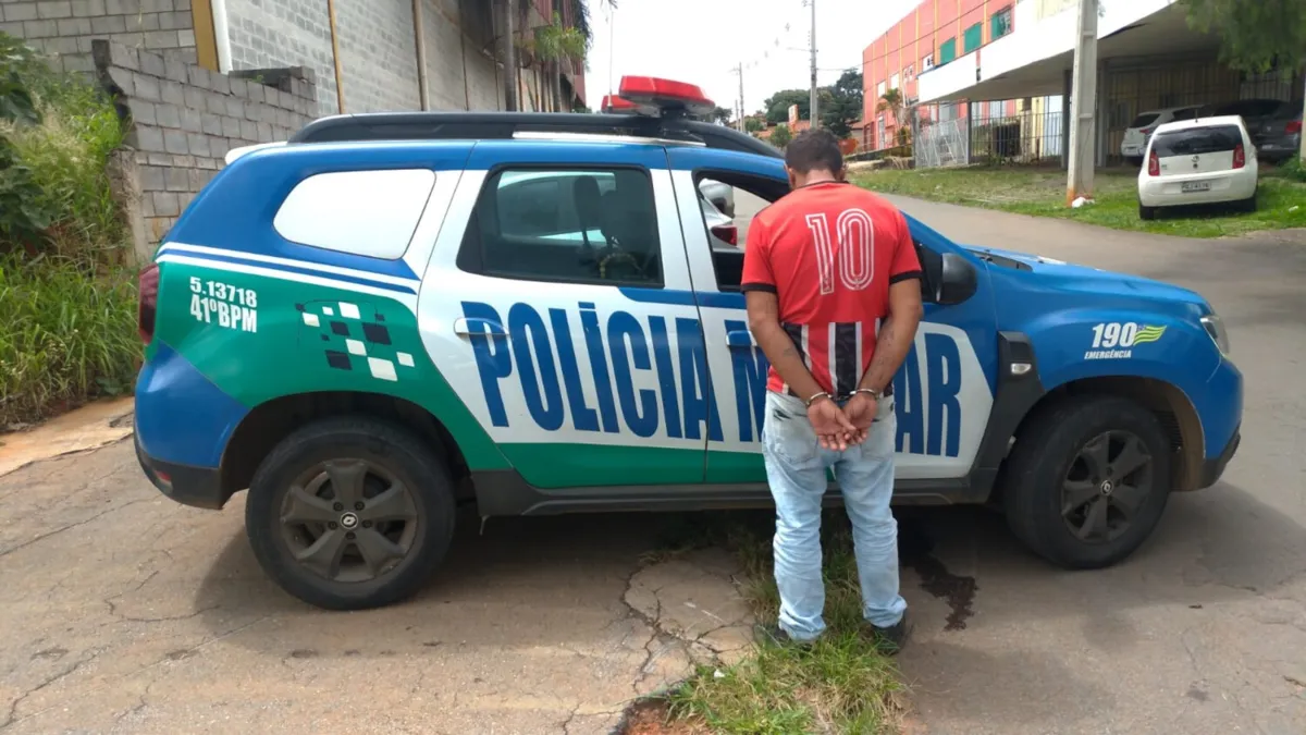 Polícia Militar prende suspeito de homicídio em Aparecida de Goiânia.