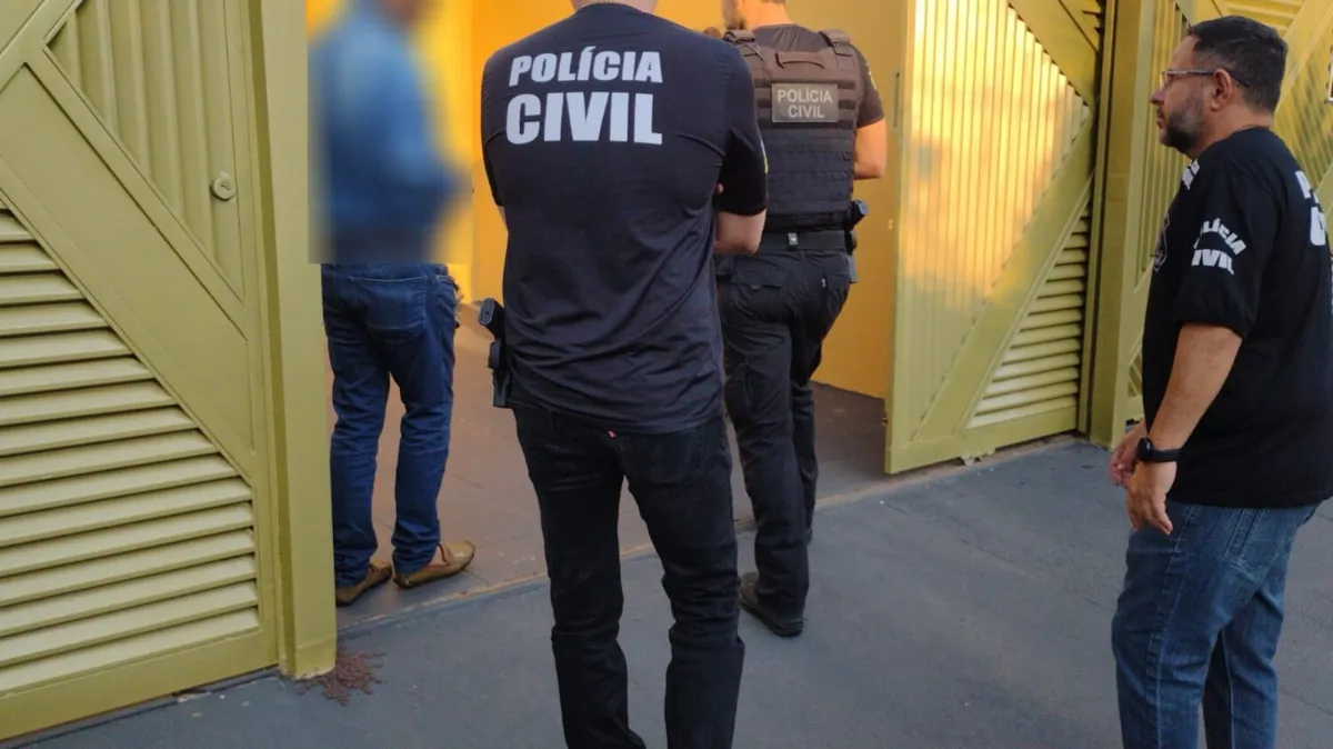 A operação policial cumpriu quatro mandados de busca e apreensão. Foto/reprodução: Polícia Civil