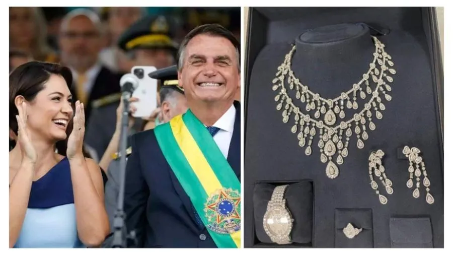 Bolsonaro e Michelle escândalo das joias