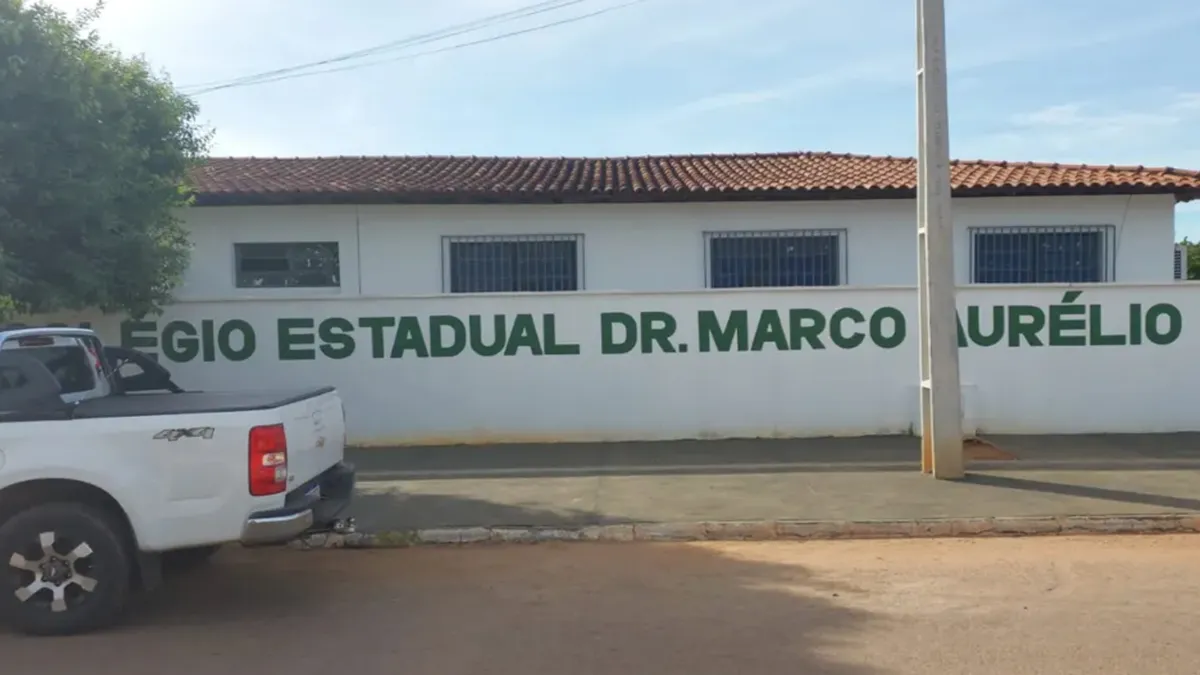 Colégio em que o ataque aos alunos e professora ocorreu, em Santa Tereza de Goiás. Foto/reprodução: redes sociais