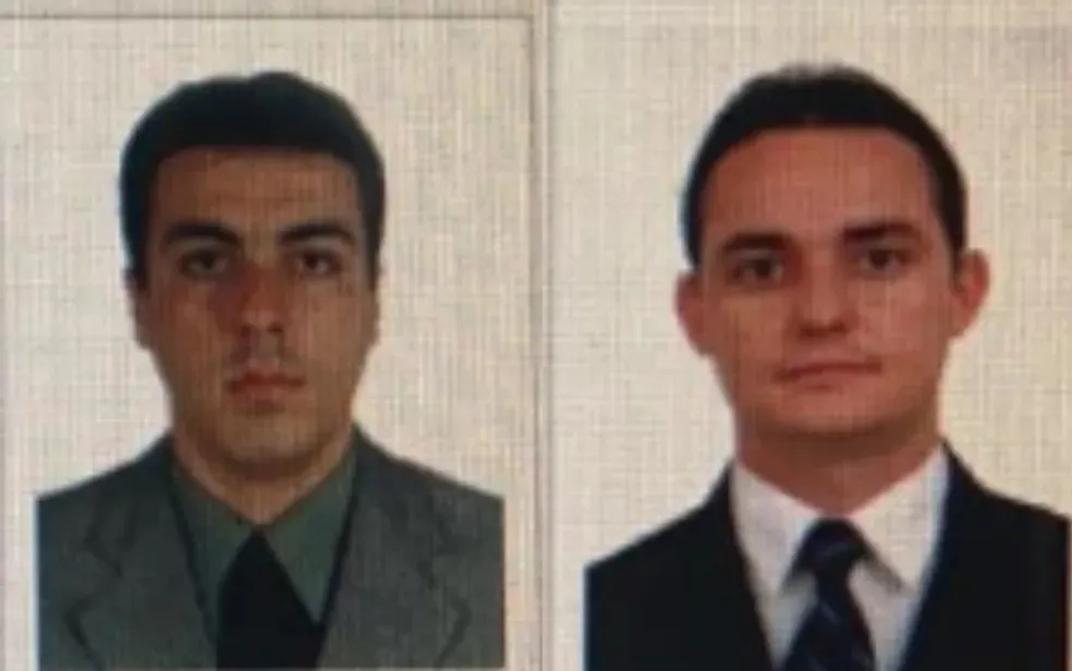 A imagem mostra os advogados Marcus Aprígio Chaves e Frank Alessandro Carvalhaes de Assis, posicionados da esquerda para a direita