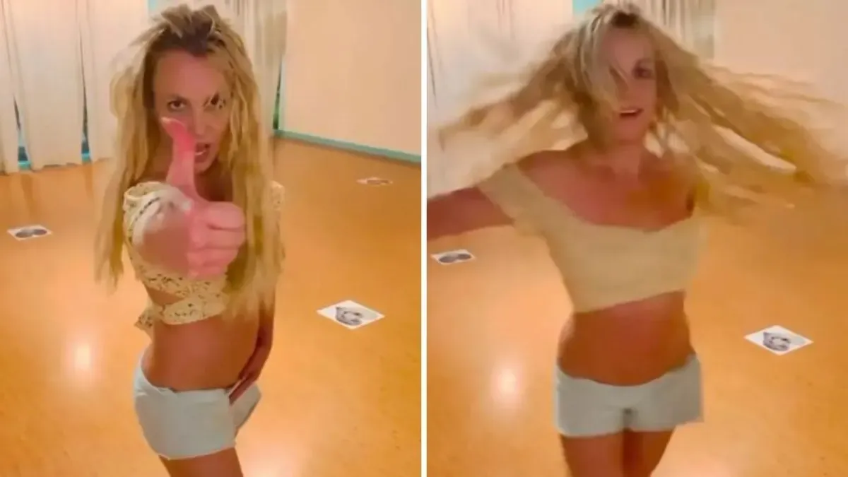 Britney Spears surgiu dançando a música 'Get Naked' e fez o anuncio