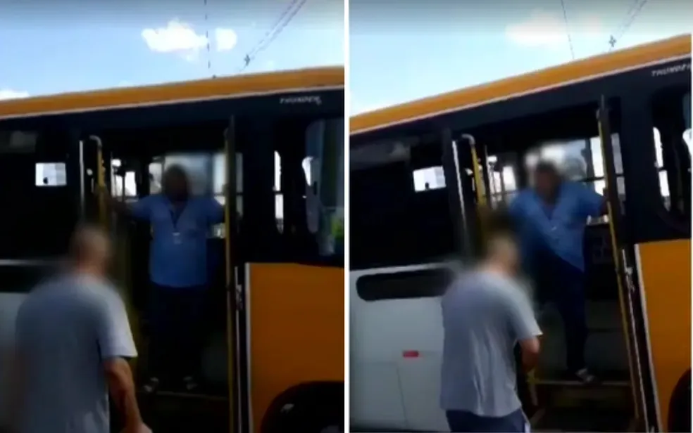 Imagem ilustrativa da imagem Cobrador de ônibus é filmado agredindo passageiro em Valparaíso de Goiás