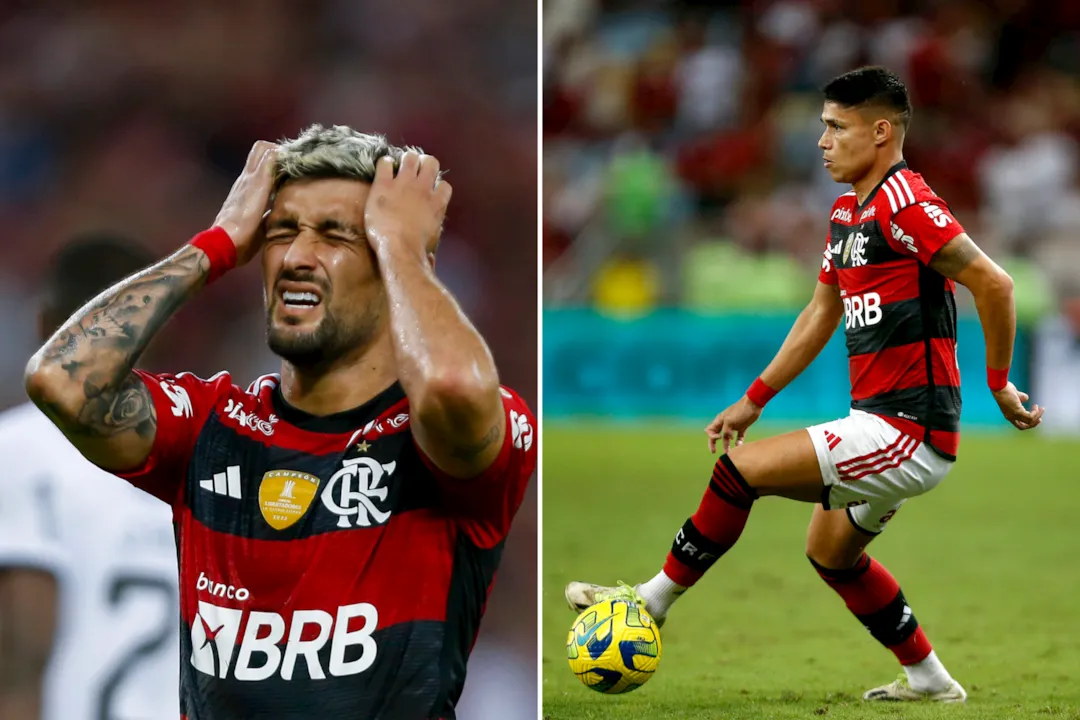 Imagem ilustrativa da imagem Flamengo confirma lesões e evita apontar data para voltas de Arrascaeta e Luiz Araújo