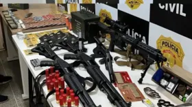Imagem ilustrativa da imagem Bolsonarista com arsenal de armas: "dá pra começar uma guerra"