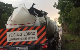 Imagem ilustrativa da imagem Multa de R$ 140 mil é aplicada a empresa de caminhão que derramou óleo na BR-153