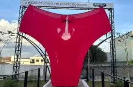 Imagem ilustrativa da imagem Capital da lingerie exibe maior calcinha fio dental do Brasil