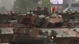 Imagem ilustrativa da imagem Coreia do Sul realiza desfile militar, à medida que tensões com Coreia do Norte aumentam