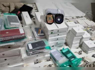 Imagem ilustrativa da imagem Operação desmantela quadrilha que importava produtos eletrônicos falsos do Paraguai
