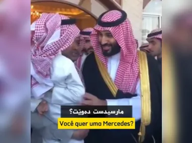 Imagem ilustrativa da imagem Criança é presenteada com uma Mercedes após pedi-la para príncipe da Arábia Saudita