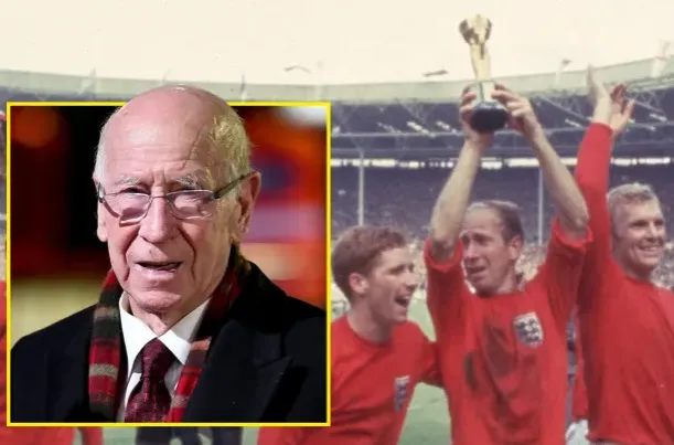 Sir Bobby Charlton foi capitão da Inglaterra no único título do País em uma ‘Copa do Mundo’
