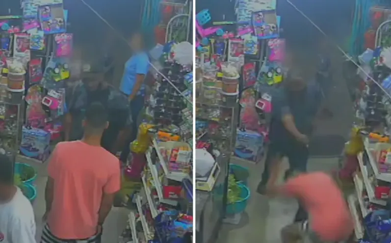 Imagem ilustrativa da imagem Vídeo: homem mata namorado da ex dentro de supermercado