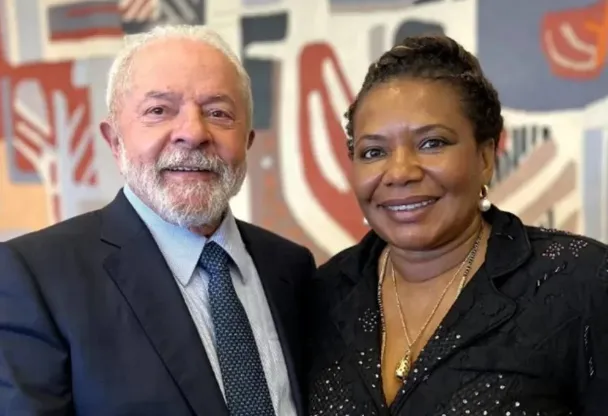 Lula e a ministra da Cultura, Margareth Menezes
Foto: Reprodução/Redes sociais