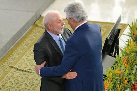 Lula da Silva e Ronaldo Caiado: harmonia na relação, apesar das diferenças partidárias