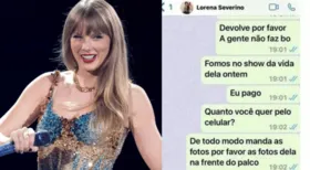 Imagem ilustrativa da imagem Fã de Taylor Swift tem celular roubado e ladrão manda fotos do show pelo WhatsApp