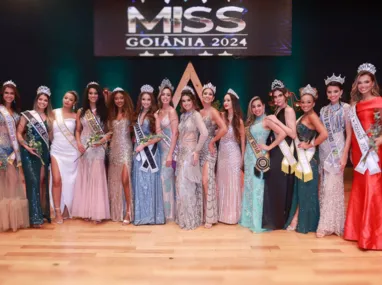 Imagem ilustrativa da imagem Miss e Mister Goiânia 2024: beleza e elegância coroam representantes em noite memorável