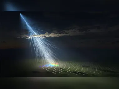 Imagem ilustrativa da imagem Amaterasu: partícula de raio cósmico extremamente rara em direção à Terra