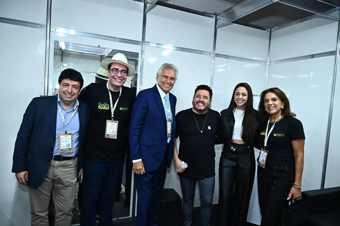 Ronaldo, Gracinha Caiado e gestores divulgam Goiás na Feira WTM Latin America, em São Paulo