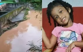 Imagem ilustrativa da imagem Menina de seis anos desaparece após ser levada pela enxurrada
