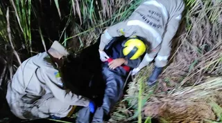 Vítima é resgatada 24h após sofrer acidente de moto na GO-010