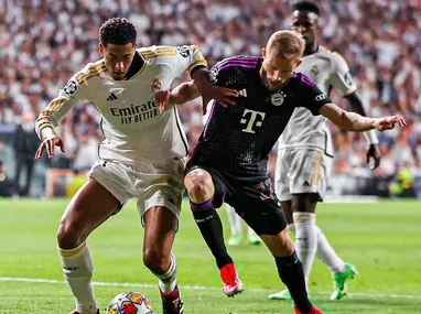 Imagem ilustrativa da imagem Real Madrid vira jogo dramático e busca sua sexta Champions em 11 anos