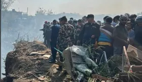 Imagem ilustrativa da imagem Queda de avião deixa ao menos 68 mortos no Nepal