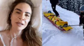 Imagem ilustrativa da imagem Luciana Gimenez divulga vídeo de seu resgate após acidente na neve