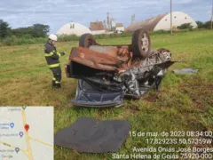 Imagem ilustrativa da imagem Acidente entre caminhão e carro deixa três em estado grave na GO-210