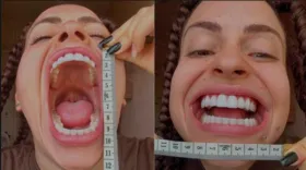 Imagem ilustrativa da imagem Jovem brasileira busca bater recorde de maior boca feminina do mundo