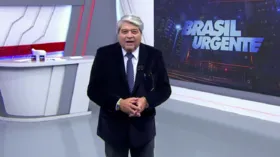 Imagem ilustrativa da imagem Datena sofre tentativa de golpe e fala com bandido ao vivo durante o 'Brasil Urgente'; assista