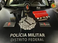 Imagem ilustrativa da imagem PMDF apreende arma e drogas após confronto no Sol Nascente