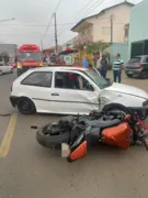 Imagem ilustrativa da imagem Acidente entre moto e carro deixa um ferido, em Caldas Novas