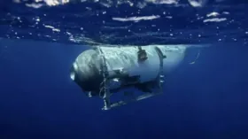 Imagem ilustrativa da imagem Ruídos intrigantes durante buscas por submarino desaparecido na expedição ao Titanic
