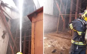 Imagem ilustrativa da imagem Armazém de grãos é atingido por incêndio de grandes proporções, em Goiatuba