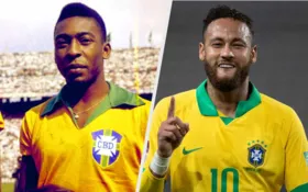 Imagem ilustrativa da imagem Neymar está a um gol de superar Pelé e se tornar o maior artilheiro da seleção