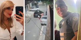 Imagem ilustrativa da imagem Vídeo mostra quando PM agride e mata esposa a tiros no meio da rua