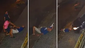 Imagem ilustrativa da imagem Vídeo mostra momento que homem deixado em calçada é atropelado