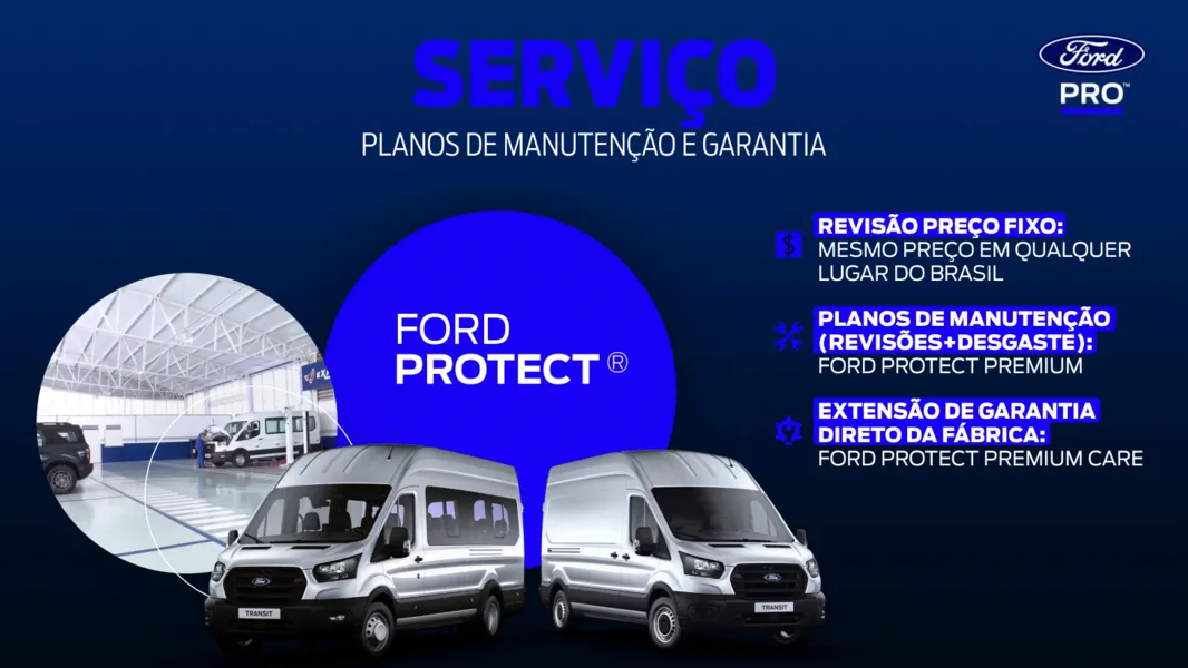 Ford Pro oferece 100% de soluções para os usuários da Transit e Ranger
