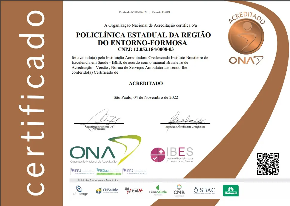  Policlínicas de Goiás recebem Certificação de Qualidade