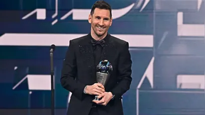 
		Lionel Messi é eleito o melhor jogador do mundo
