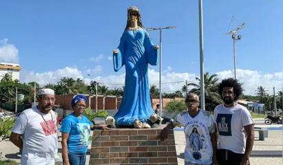 
		Intolerância religiosa: monumento de Iemanjá é alvo de vandalismo