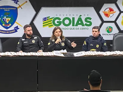 
			Delegada Rafaela Azzi afirma que houve mudança de comportamento das quadrilhas em função da forte repressão ao crime em Goiás