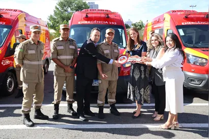 
		CBMGO recebe 10 novas viaturas de resgate pré-hospitalar com apoio do Fundo Nacional de Segurança Pública