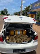 Imagem ilustrativa da imagem Policia Rodoviária Federal apreende mais de 125kg de maconha, em Jataí