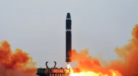 Imagem ilustrativa da imagem Coreia do Norte lança outro míssil balístico, o segundo em 48 horas