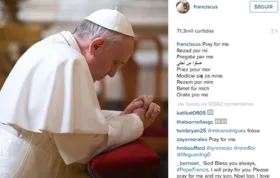 Imagem ilustrativa da imagem Papa Francisco divulga sua primeira foto no Instagram