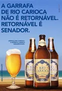 Imagem ilustrativa da imagem Marca de cerveja provoca Aécio em anúncio